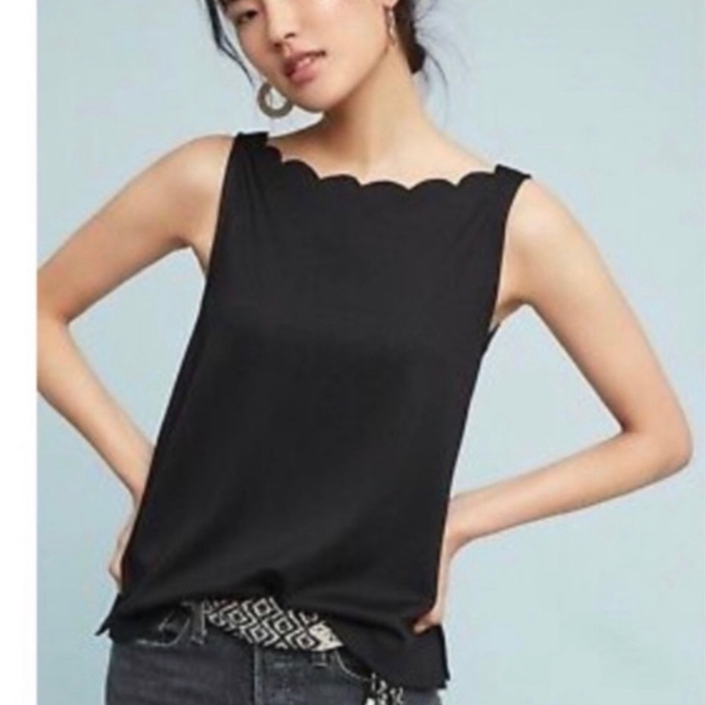 Anthropologie Eri + Ali Meg Scalloped Tank